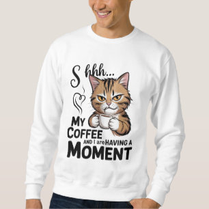 Sweatshirt Chemise citation café, modèle de sublimation Gnome