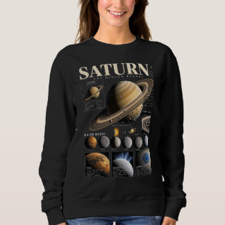 Sweatshirt Chemise Cosmic | Espace Planète Saturne Vintage