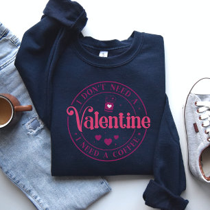 Sweatshirt Chemise d’amant à café Valentine’s Day, cadeau Val