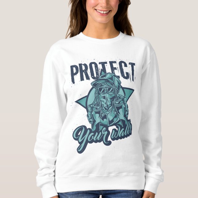 Sweatshirt Chemise d'art de mur de graffiti | Peinture en aér (Devant)