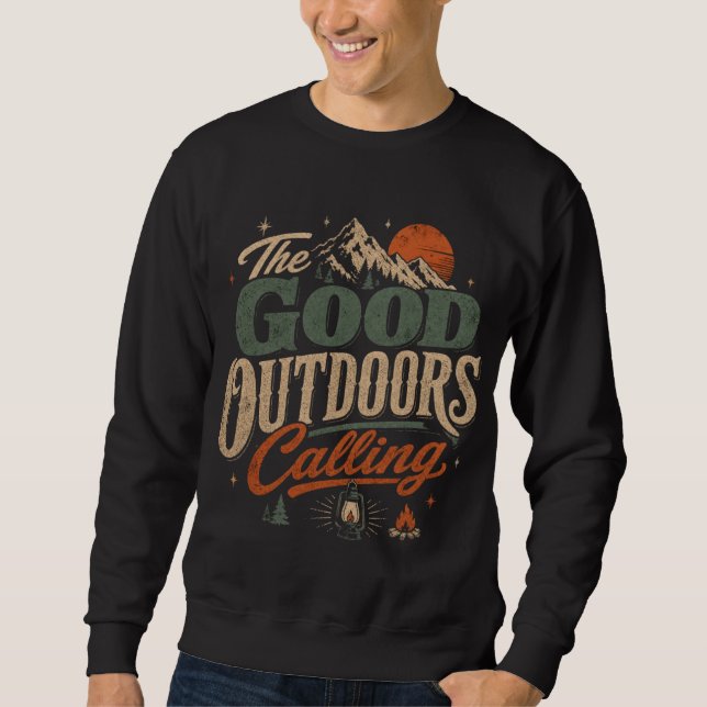 Sweatshirt Chemise d'aventure de camping et de randonnée pour (Devant)