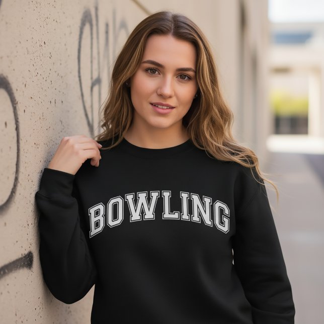 Sweatshirt Chemise de bowling à l'américaine de style univers (Créateur téléchargé)