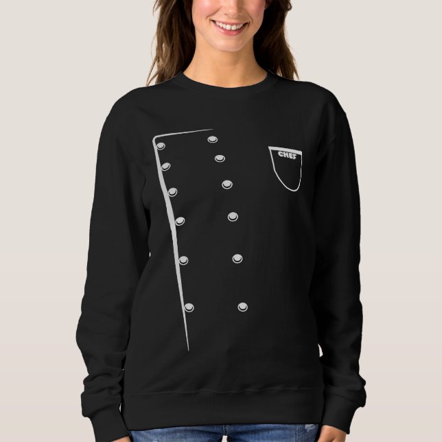 Sweatshirt Chemise de chef Uniforme de cuisine Costume Chef d (Devant)