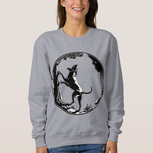 Sweatshirt Chemise de chien Hound Chemise Amoureux des chiens (Devant)