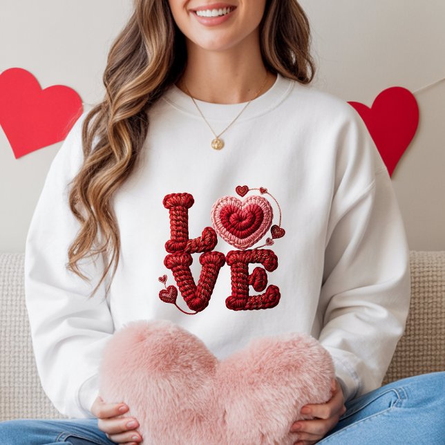 Sweatshirt Chemise de cœur à l'amour (Créateur téléchargé)