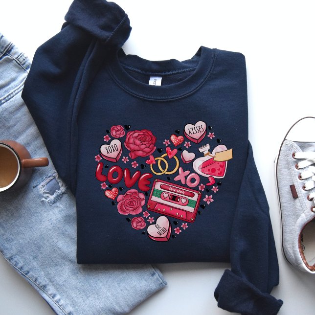 Sweatshirt Chemise de coeur de la Saint Valentin, cadeau de l (Créateur téléchargé)
