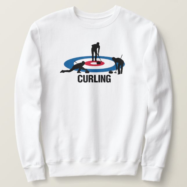 Sweatshirt Chemise de curling à manches longues (Design devant)