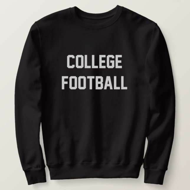 Sweatshirt Chemise de football universitaire (Design devant)