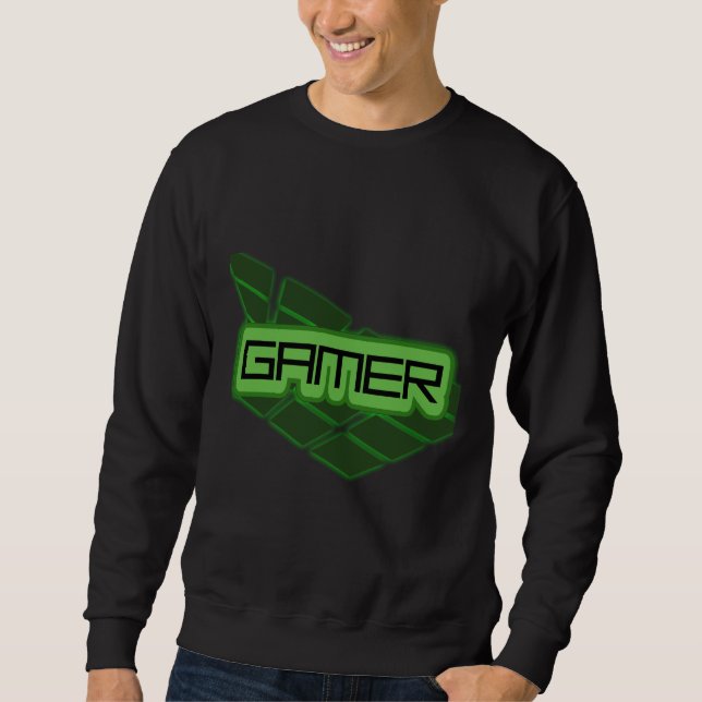 Sweatshirt Chemise de Glo de Gamer (Devant)