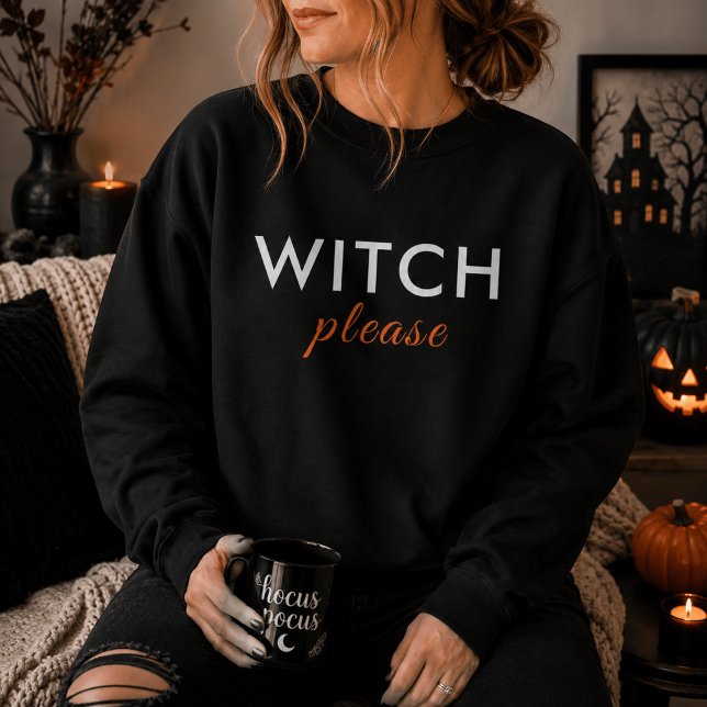 Sweatshirt Chemise de Halloween Moderne Sorcière S'il Vous Pl (Créateur téléchargé)