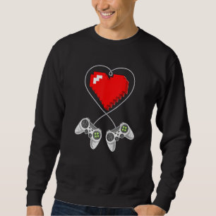 Sweatshirt Chemise de la Saint-Valentin Contrôleur de cœur de