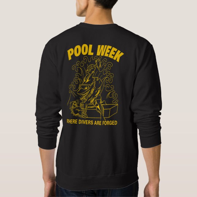 Sweatshirt Chemise de la semaine de la piscine (Dos)