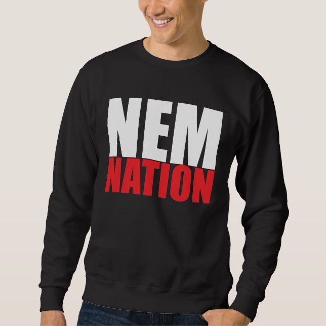 SWEATSHIRT CHEMISE DE LOGO DE NEMNATION (Devant)