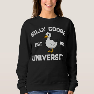 Sweatshirt Chemise de l'université de l'oie idiote, personnal