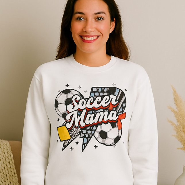 Sweatshirt Chemise de Mama de football - Tondeuse en gras et  (Créateur téléchargé)