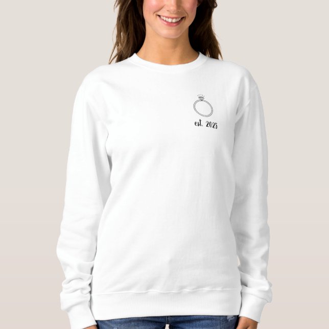Sweatshirt Chemise de mariée (Devant)