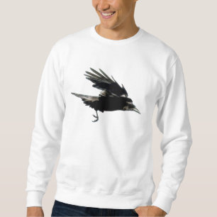 Sweatshirt Chemise de mode Flying Black CROW Art