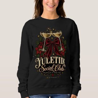 Sweatshirt Chemise de Noël au champagne du Club Social de Yul