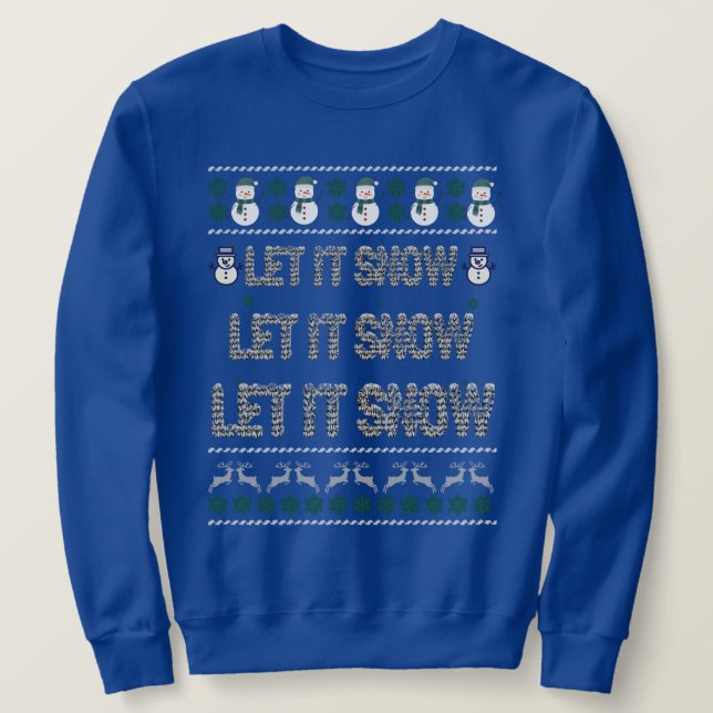 Sweatshirt Chemise de Noël - Conception laide et amusante de  (Design devant)