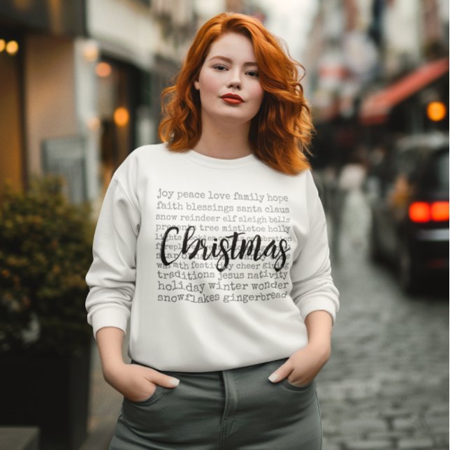 Sweatshirt Chemise de Noël confortable, Cadeaux de Noël pour  (cozy Christmas shirt, Christmas outfit, Christmas gifts, women christmas sweatshirt, Gift for her)
