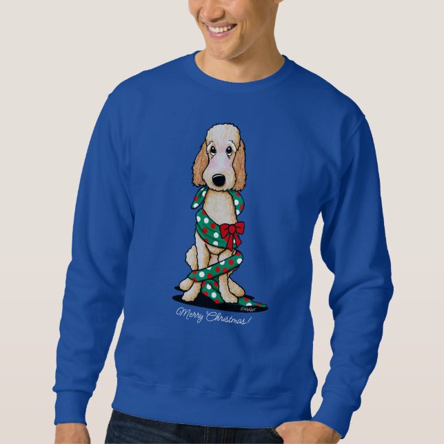 Sweatshirt Chemise de Noël KiniArt Blonde Doodle (Devant)