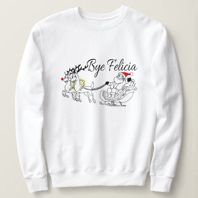 SWEATSHIRT CHEMISE DE NOËL LAIDE (Design devant)