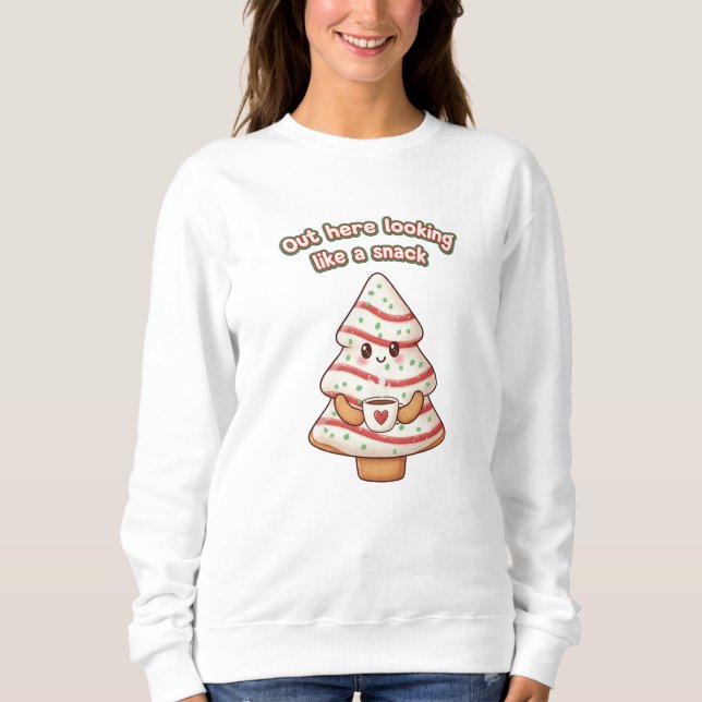 Sweatshirt Chemise de Noël mignonne pour femmes (Devant)