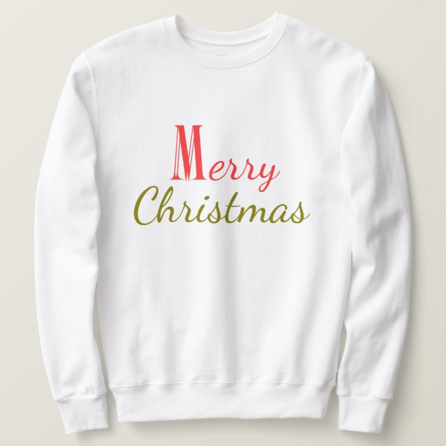 Sweatshirt Chemise de Noël MM (Design devant)