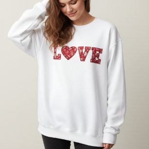 Sweatshirt Chemise de nuit en patchwork LOVE