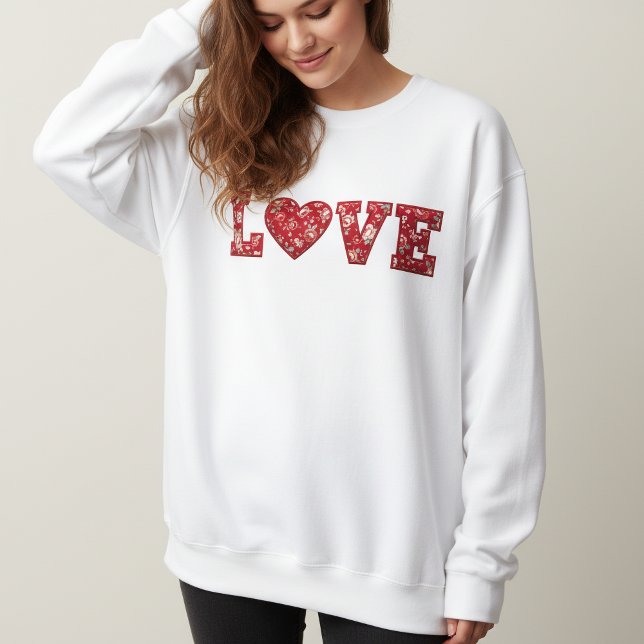 Sweatshirt Chemise de nuit en patchwork LOVE (Créateur téléchargé)