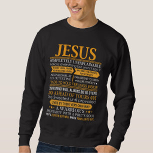 Sweatshirt Chemise de prénom Jésus - Nom personnalisé Jésus