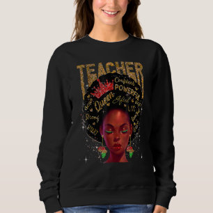 Sweatshirt Chemise de professeur femme noire Afro Rétro Histo