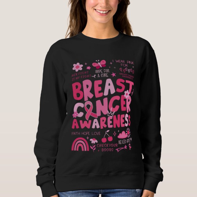 Sweatshirt Chemise de sensibilisation au cancer du sein à rub (Devant)