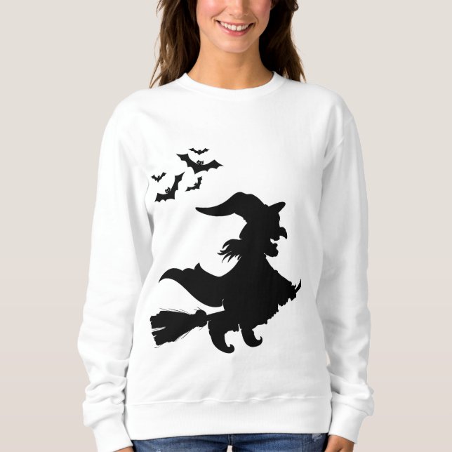 Sweatshirt Chemise de sorcière Halloween (Devant)