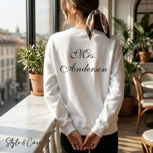 Sweatshirt Chemise de sport décontractée avec nom unique impr