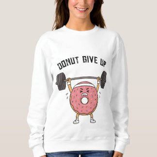 Sweatshirt Chemise de sport pour femmes avec jeu de mots