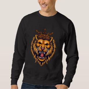 Sweatshirt Chemise de sport pour hommes Royal Crown Lion King