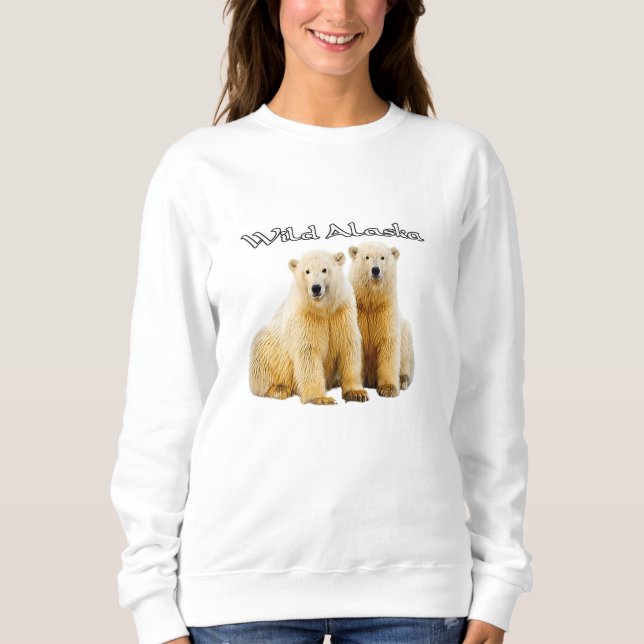 Sweatshirt Chemise de sport sur la faune d'Alaska (Devant)