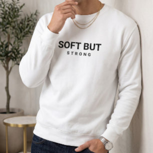 Sweatshirt Chemise de sudation blanche Typographie noire es