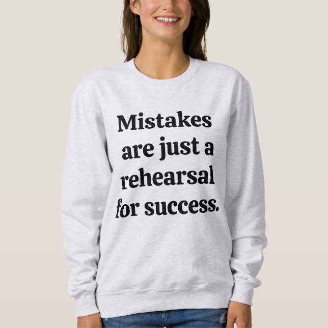 Sweatshirt Chemise de sudation de base pour femmes Erreurs (Devant)