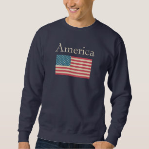 Sweatshirt Chemise de sudation Drapeau Américain