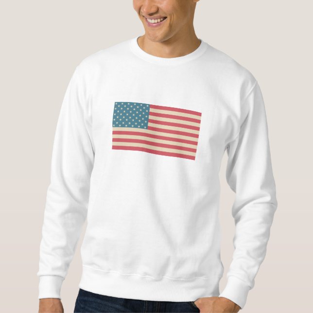 Sweatshirt Chemise de sudation du drapeau américain (Devant)