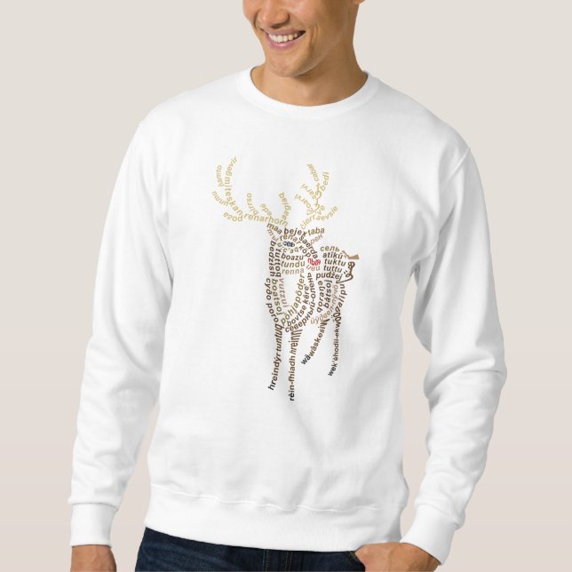 Sweatshirt Chemise de sudation du renne mondial (Devant)
