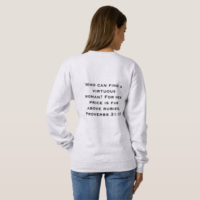 Sweatshirt Chemise de sudation Femmes de Valeur (Dos entier)
