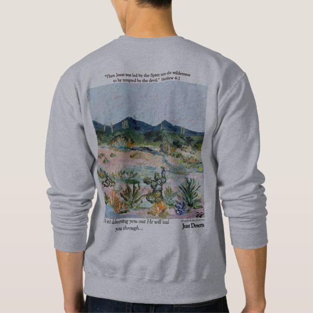 Sweatshirt Chemise de sudation Juste Désert (Dos)