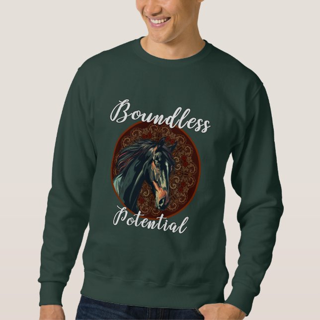 Sweatshirt Chemise de sudation pour cheval à potentiel illimi (Devant)