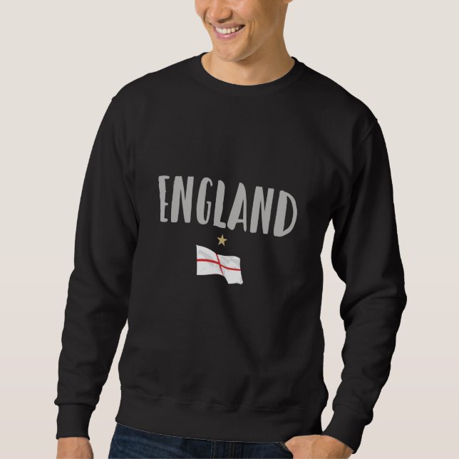 Sweatshirt Chemise de supporter de football d'Angleterre Drap (Devant)
