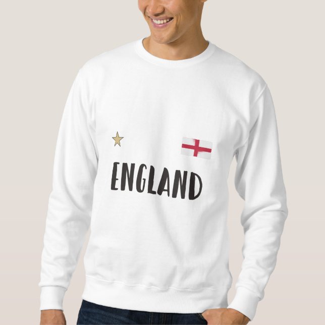 Sweatshirt Chemise de supporter de football d'Angleterre Drap (Devant)