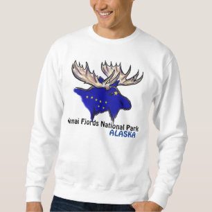 Sweatshirt Chemise du drapeau de l'Alaska Kenai Fjords Nation