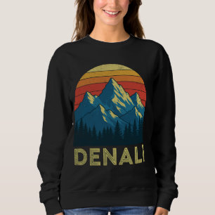 Sweatshirt Chemise du parc national Retro Alaska Denali pour